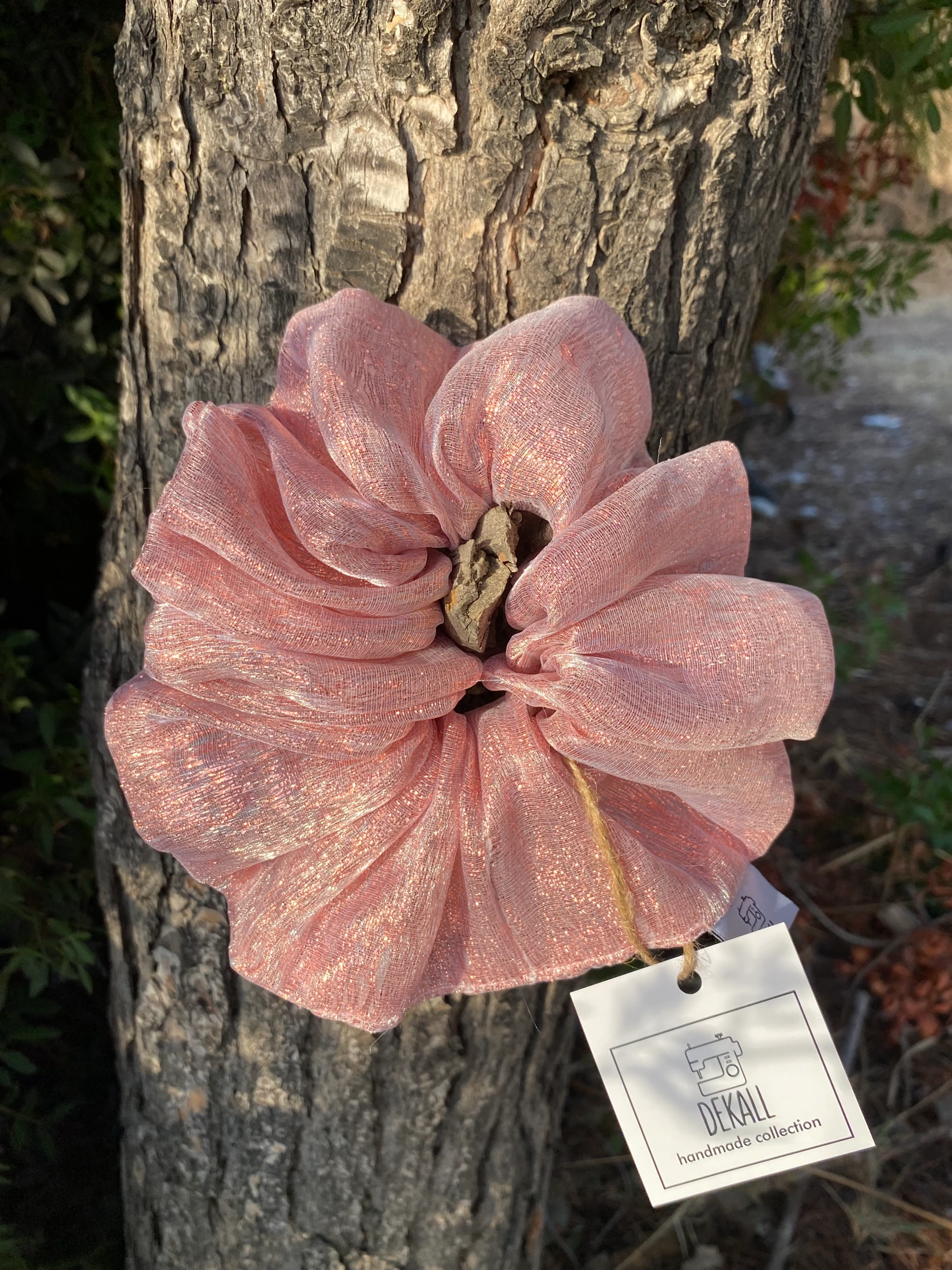 Scrunchie Crystal Pink