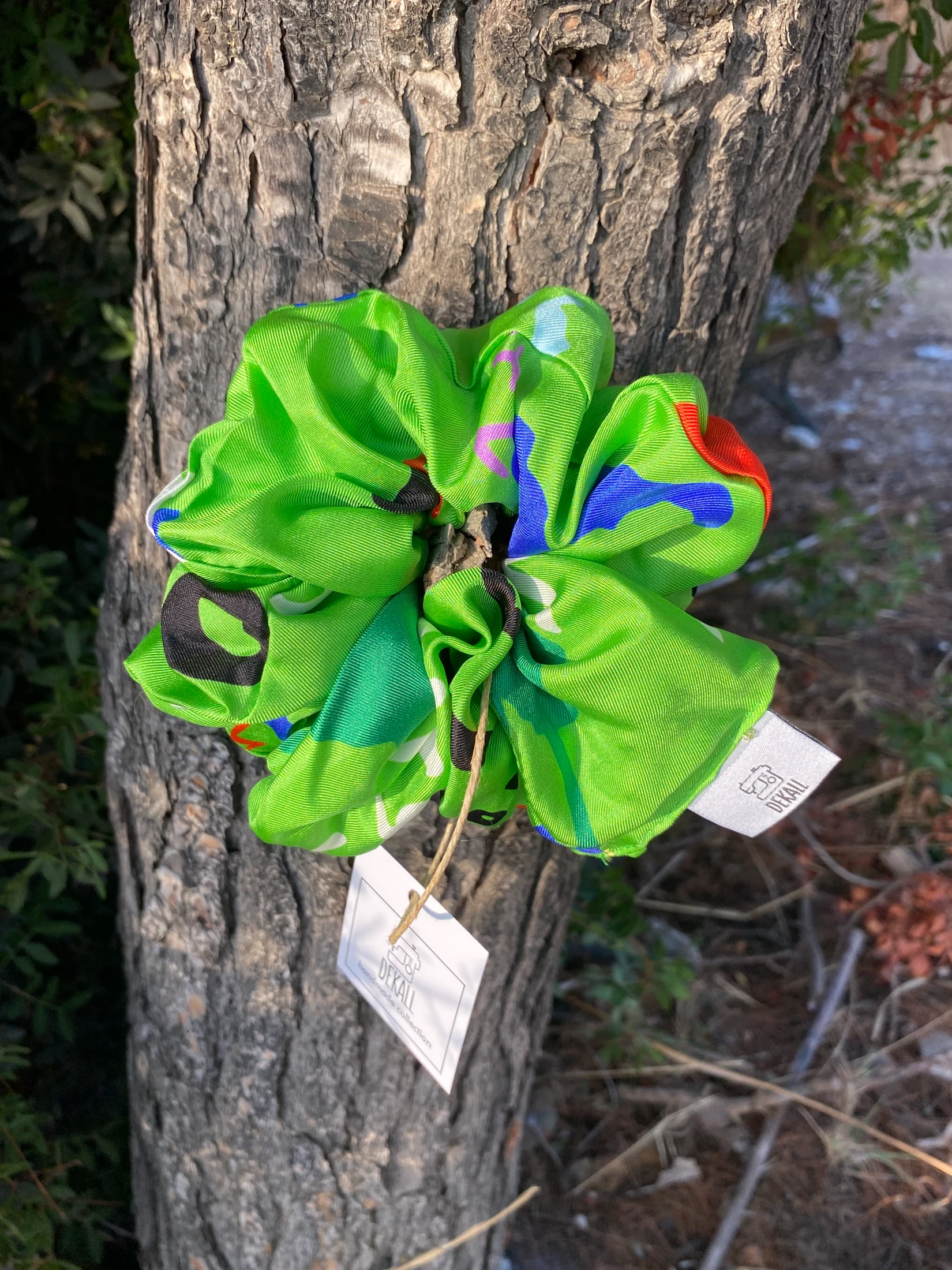 Scrunchie Green Storm