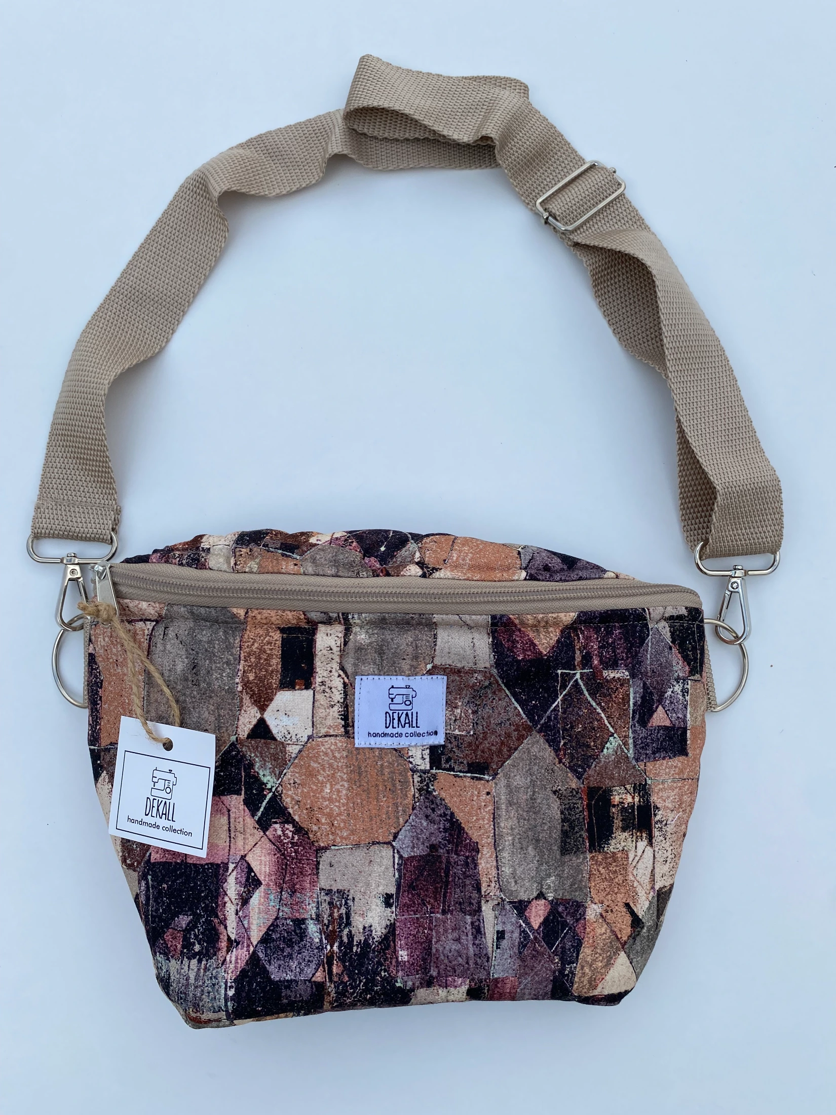 Belt Bag Light Geometric Mosaic